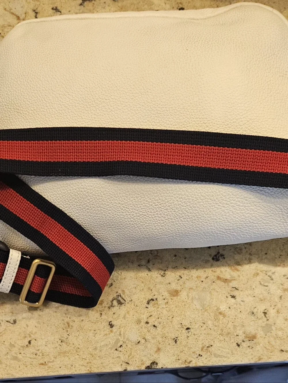 Gucci Beige Leather Belt Bag with 'Common Sense' Graphic